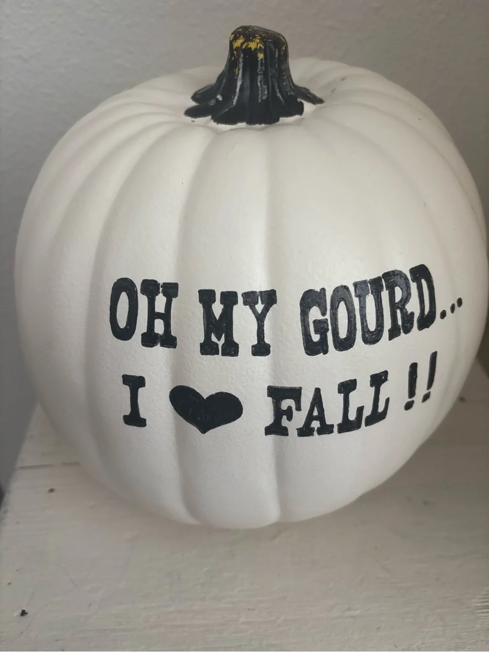 White Decorative Pumpkin 